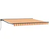 Image de Vidaxl Auvent RÃ©tractable Jaune Et Orange 400x300 Cm Polyester