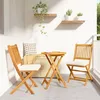 Image de Ensemble Bistro De Jardin 3 PiÃ¨ces En Bois D'acacia Massif