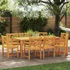 Image de Chaises De Jardin Vidaxl 8 Pcs 56x55.5x90 Cm Bois Massif D'acacia, Chaises De Jardin Vidaxl 2 Pcs 56x56x90 Cm Bois Massif D'acacia