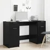 Image de Vidaxl Bureau ChÃªne Noir 133 X 50 X 75 Cm Bois D'ingÃ©nierie