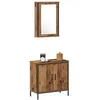 Image de Vidaxl Ensemble De Meubles De Salle De Bain En 2 PiÃ¨ces Vieux Bois
