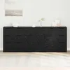 Image de vidaXL Buffet 3 pcs ChÃªne noir 60 x 30 x 70 cm Bois d'ingÃ©nierie