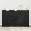 Image de vidaXL Buffet 3 pcs ChÃªne noir 121 x 30 x 70 cm Bois d'ingÃ©nierie