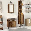 Image de Vidaxl Meuble Lavabo Salle De Bain Avec Ãvier IntÃ©grÃ© En Bois Ancien En Bois ReconstituÃ©