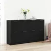 Image de vidaXL Buffets 2 pcs ChÃªne Noir 60x30x70 cm Bois d'ingÃ©nierie