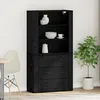 Image de Vidaxl Highboard ChÃªne Noir Bois D'ingÃ©nierie
