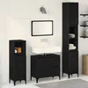 Image de Set de meubles de salle de bain vidaXL 3 piÃ¨ces ChÃªne noir