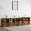 Image de Vidaxl Buffet Avec Ãclairages Led Bois Ancien 283x37x67 Cm