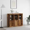 Image de Vidaxl Buffet 3 Pcs Bois Ancien 123 X 37 X 100 Cm Bois D'ingÃ©nierie