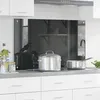 Image de Bordure de cuisine vidaXL Grise foncÃ©e 100x60x0,6 cm en verre trempÃ©