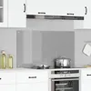 Image de Ãclairage de crÃ©dence de cuisine vidaXL Gris clair 110x60x0,6 cm Verre trempÃ©