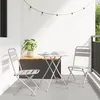 Image de Vidaxl Ensemble De Bistro Pliable 3 PiÃ¨ces Beige En Acier