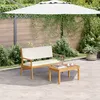 Image de Ensemble De CanapÃ© De Jardin 4 PiÃ¨ces Avec Coussins En Bois D'acacia Massif