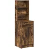 Image de vidaXL Highboard en chÃªne fumÃ©, 40x41x135 cm, en bois d'ingÃ©nierie