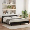 Image de vidaXL Cadre de lit en bois ChÃªne noir Bois massif 200 x 200 cm Durable