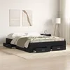 Image de Lit vidaXL avec tiroirs ChÃªne Noir 135x190 cm Bois d'ingÃ©nierie