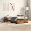 Image de vidaXL Cadre de Lit Bois Vieilli 90x190 cm Bois d'IngÃ©nierie