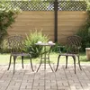 Image de Chaises De Jardin Vidaxl 2 Pcs En Alu Bronze