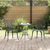 Image de Chaises De Jardin Vidaxl 2 Pcs Aluminium CoulÃ© Noir
