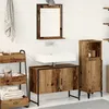 Image de Vidaxl Ensemble De Meubles De Salle De Bain 2 PiÃ¨ces En Bois Ancien Et Bois AgglomÃ©rÃ©