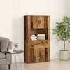Image de vidaXL Highboard vieilli 80x33x150 cm en bois d'ingÃ©nierie