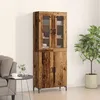 Image de Vidaxl Buffet Avec Cabinet Mur En Bois Ancien En Bois AgglomÃ©rÃ©