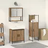 Image de Vidaxl Ensemble De Meubles De Salle De Bain 3 PiÃ¨ces En ChÃªne Artisanal, Bois D'ingÃ©nierie