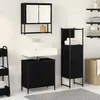 Image de vidaXL Ensemble de meubles de salle de bain 3 piÃ¨ces en bois d'ingÃ©nierie chÃªne noir