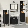 Image de vidaXL Ensemble de meubles de salle de bain 4 piÃ¨ces en chÃªne noir en bois d'ingÃ©nierie