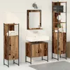 Image de Vidaxl Set De Meubles De Salle De Bain 4 PiÃ¨ces Bois Vieilli Bois D'ingÃ©nierie