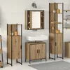 Image de Vidaxl Set De Meubles De Salle De Bain 4 PiÃ¨ces En ChÃªne Artisan En Bois D'ingÃ©nierie