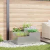 Image de JardiniÃ¨re Vidaxl 100x100x48 Cm En Acier GalvanisÃ©
