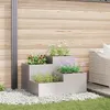 Image de JardiniÃ¨re Vidaxl 80x80x60 Cm En Acier Inoxydable