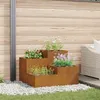 Image de Jardin Pot De 100x100x60 Cm En Acier Weathering