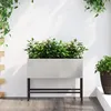 Image de Jardinier SurÃ©levÃ© Vidaxl 60x26x45 Cm En Acier Inoxydable
