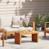 Image de Vidaxl Table Basse De Jardin 70x35x35 Cm Bois Massif Acacia