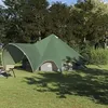 Image de Vidaxl Tente Tipi Avec Toit Avec Ãvent Vert Et Gris 600 X 600 X 347 Cm