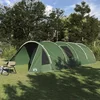 Image de Vidaxl Tente Tunnel Avec Toit Vert Et Blanc 778 X 356 X 210 Cm