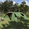 Image de Vidaxl Tente Tunnel Avec Toit Vert Et Blanc 700 X 590 X 215 Cm