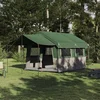 Image de Vidaxl Tente Familiale Avec Toit Vert Et Blanc 324 X 255 X 230 Cm