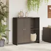 Image de Armoire de rangement vidaXL Marron 100x36x102 cm Rattan