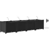 Image de JardiniÃ¨res Vidaxl Avec SystÃ¨me D'irrigation 4 Pcs Noir