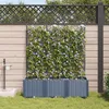 Image de Bacs de jardin vidaXL avec systÃ¨me d'irrigation 3 pcs Gris