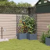 Image de JardiniÃ¨res Vidaxl Avec SystÃ¨me D'irrigation Ã Eau 3 Pcs Gris Clair
