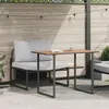 Image de Set De Jardin 2 PiÃ¨ces Avec Fauteuil Et Coussins Gris Clair