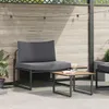 Image de Ensemble De CanapÃ©s De Jardin 2 PiÃ¨ces Vidaxl Avec Coussins Anthracite Pour Une Personne