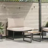 Image de Ensemble De CanapÃ© De Jardin 2 PiÃ¨ces Vidaxl, Fauteuil Avec Coussins Taupe