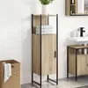 Image de Vidaxl Armoire Haute De Rangement ChÃªne Clair Bois D'ingÃ©nierie