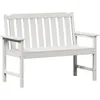 Image de Vidaxl Banc De Jardin Blanc 120 Cm Hdpe