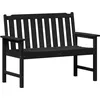 Image de Vidaxl Banc De Jardin Noir 120 Cm Hdpe